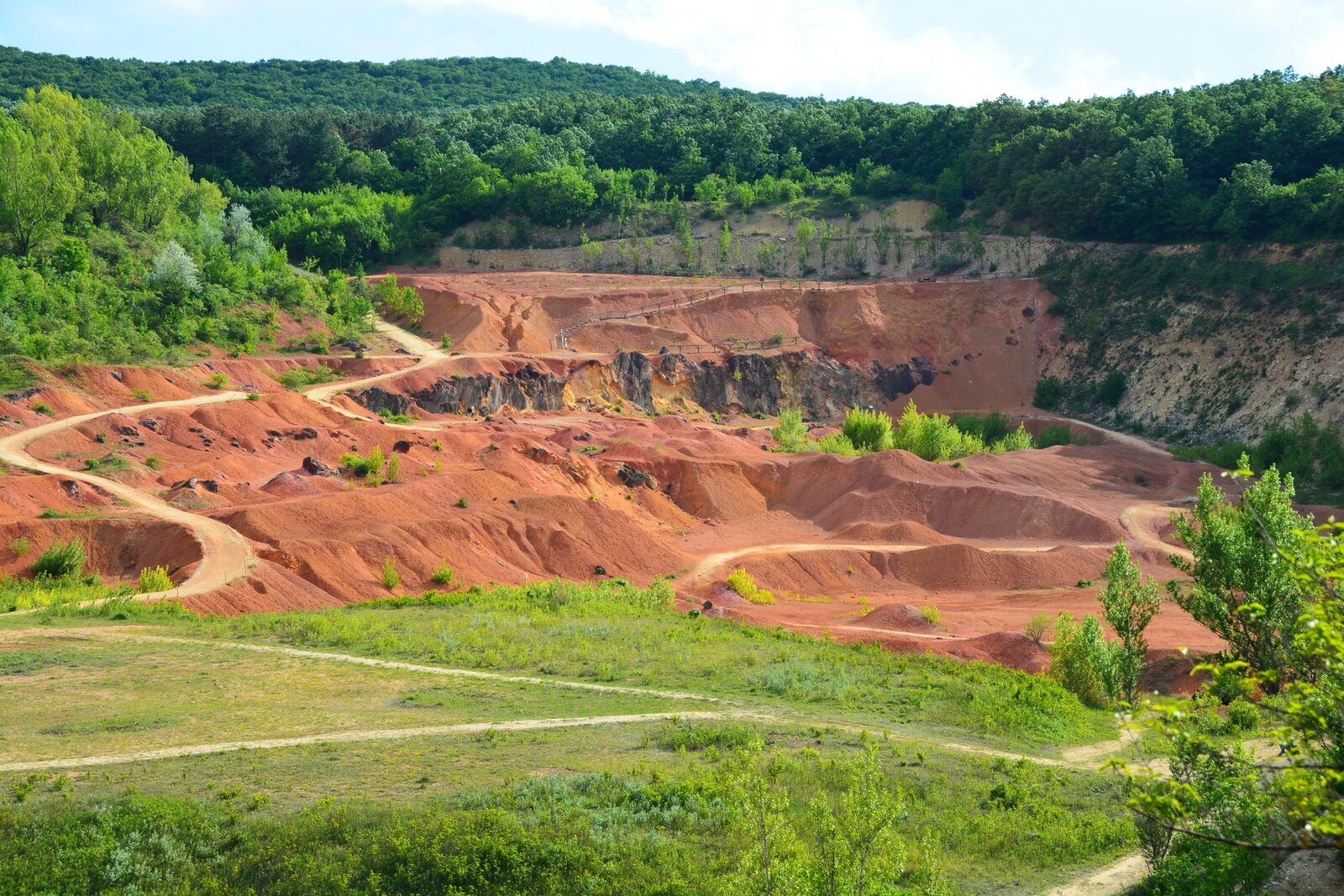 Open clay mine